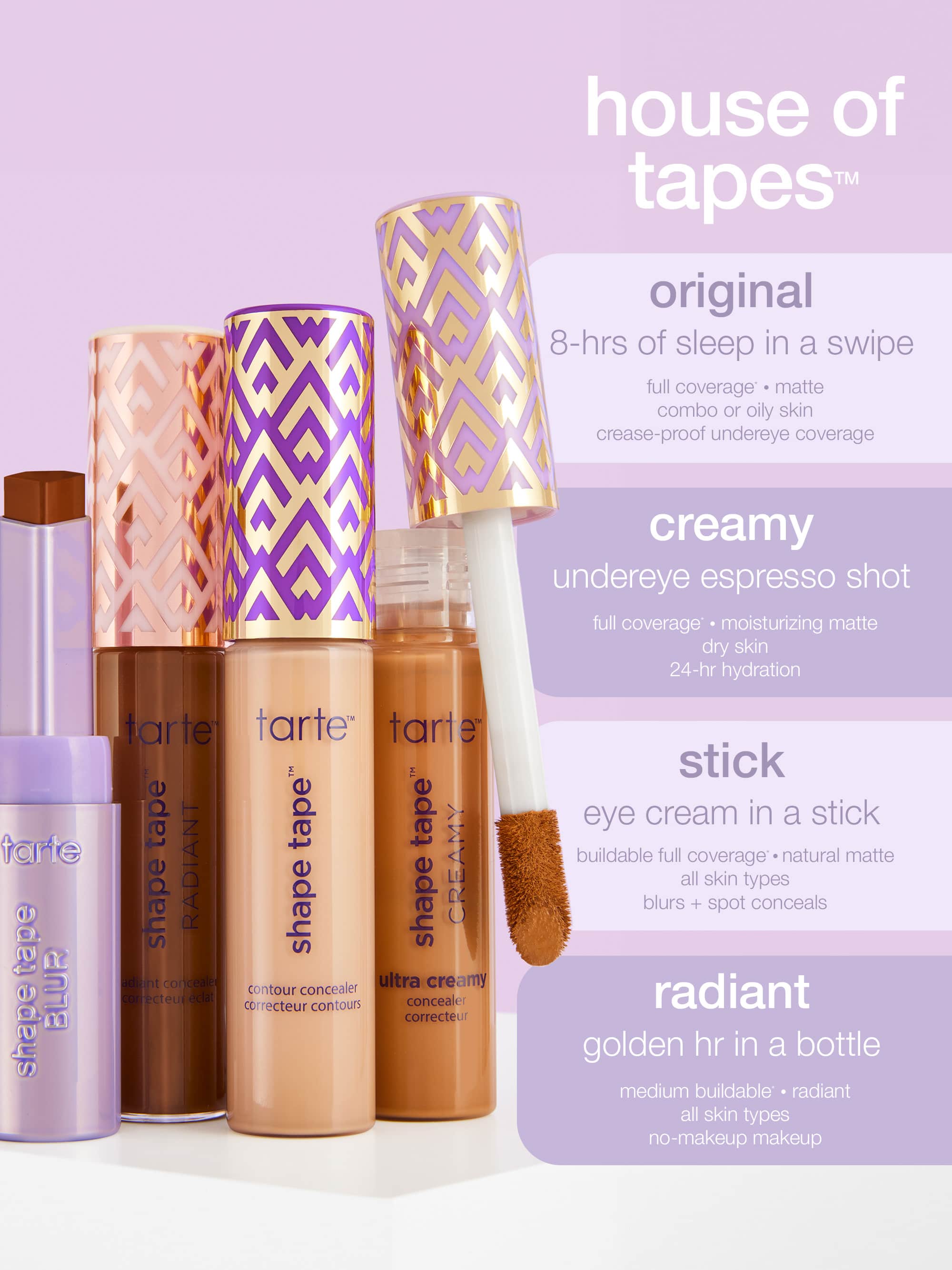 tarte shape tape blur concealer stick